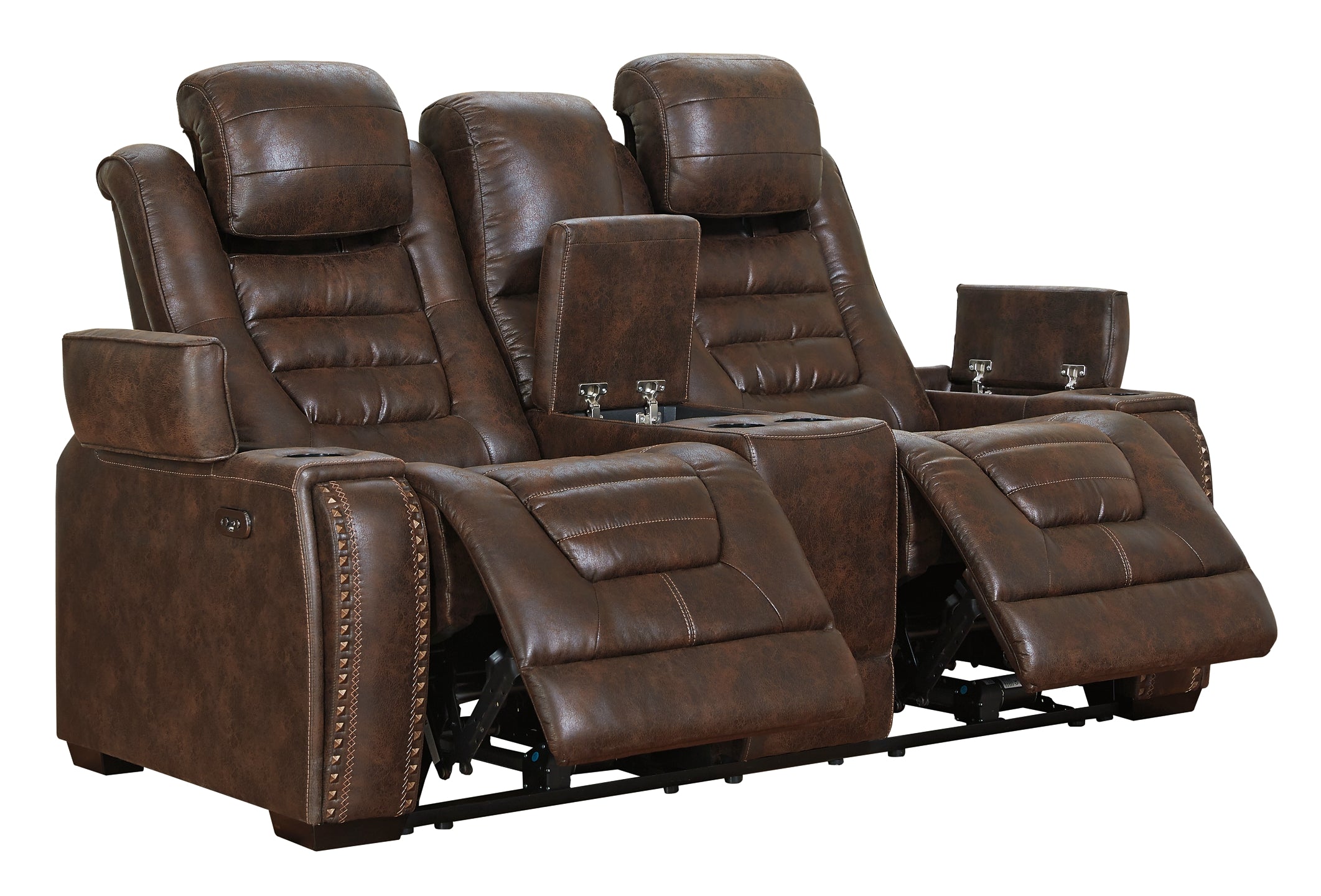 Game Zone Power Reclining Sofa and Loveseat