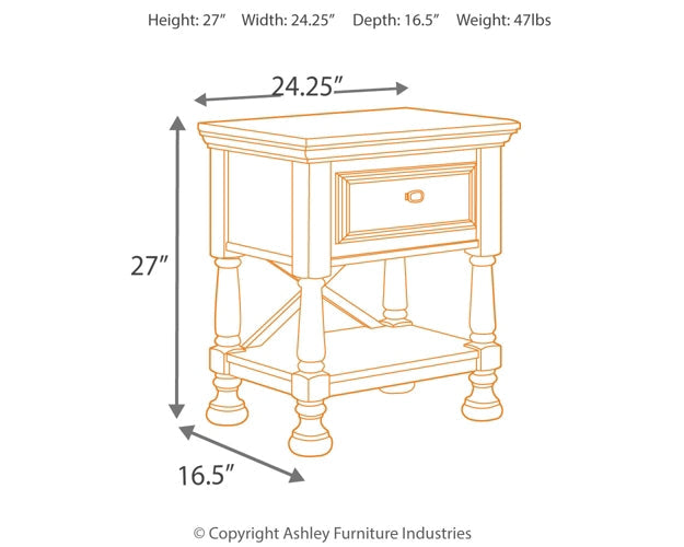 Kaslyn Queen Panel Headboard with Mirrored Dresser and 2 Nightstands