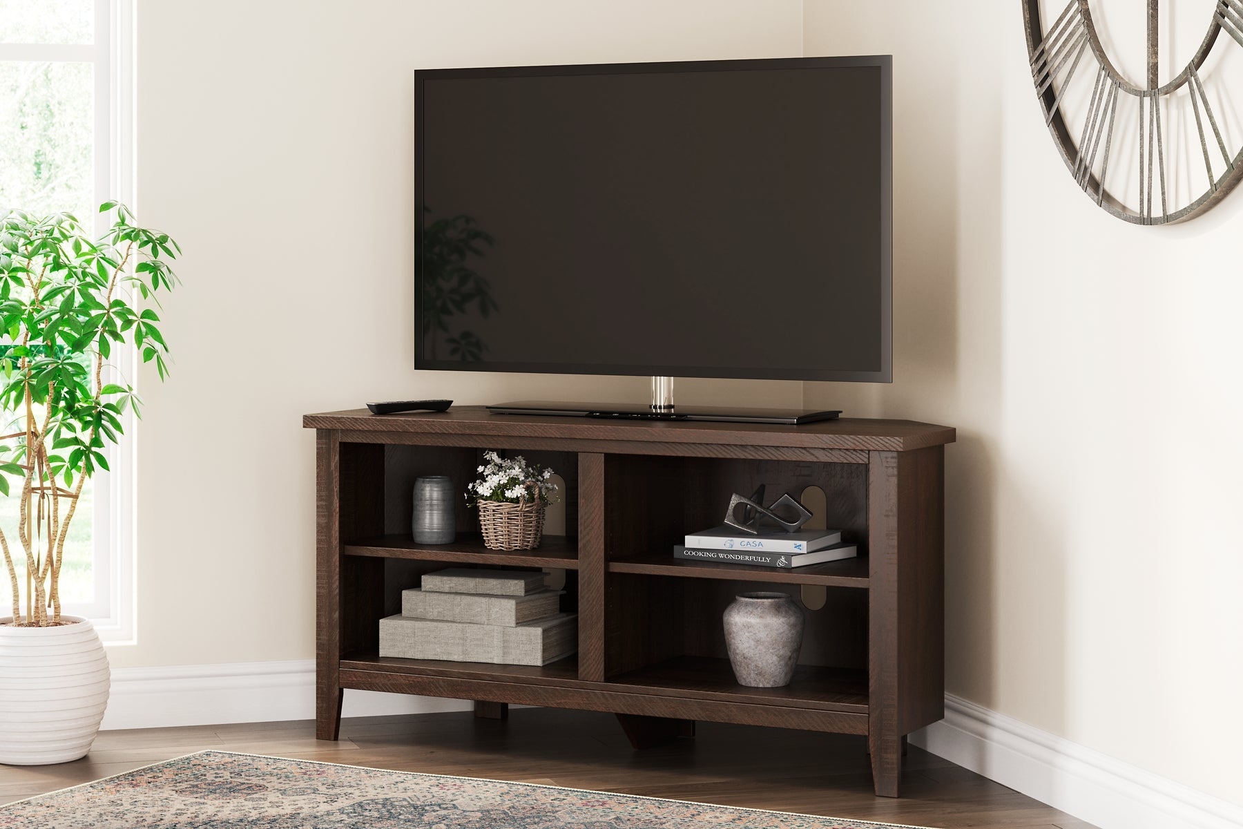 Camiburg Small Corner TV Stand