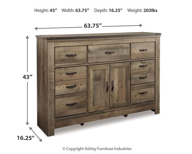 Trinell Queen Panel Bed with Dresser