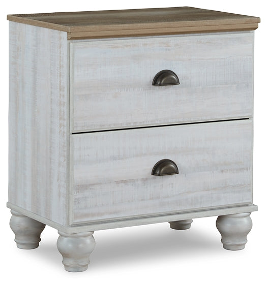 Haven Bay Full Panel Storage Bed with Mirrored Dresser