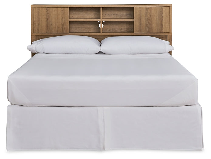 Thadamere Queen Storage Headboard with 2 Nightstands