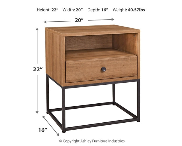 Thadamere King/California King Storage Headboard with 2 Nightstands