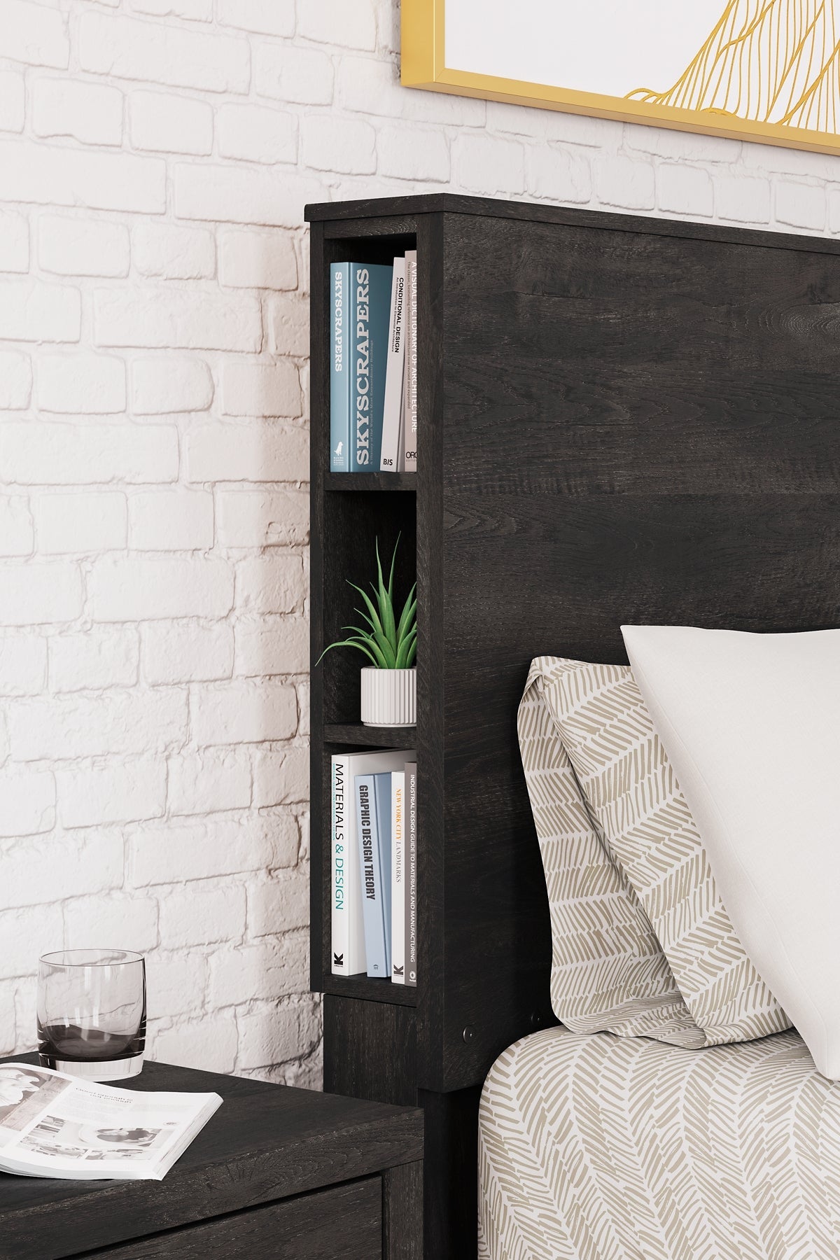 Toretto King Bookcase Headboard with Dresser