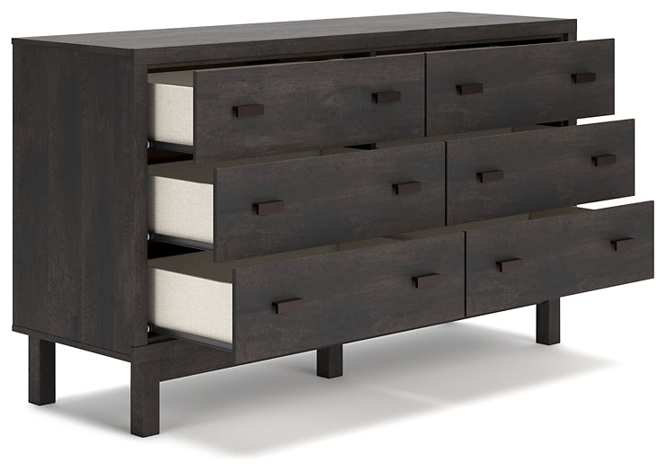 Toretto King Bookcase Headboard with Dresser