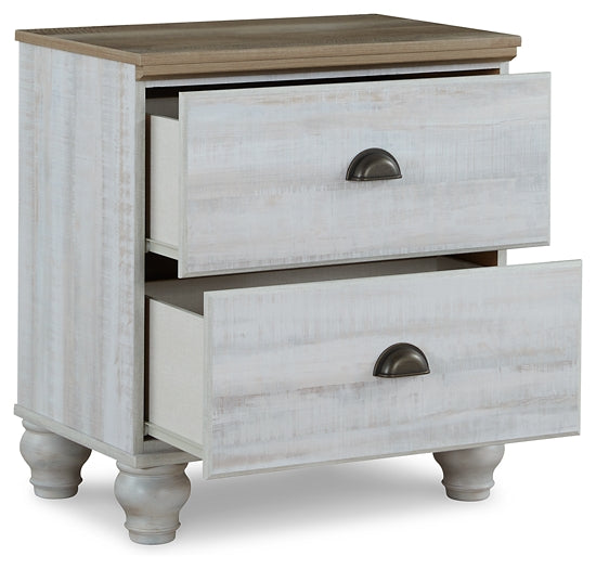 Haven Bay Full Panel Storage Bed with Mirrored Dresser, Chest and 2 Nightstands