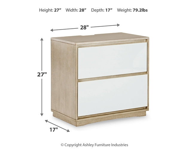 Wendora California King Upholstered Bed with Mirrored Dresser and 2 Nightstands