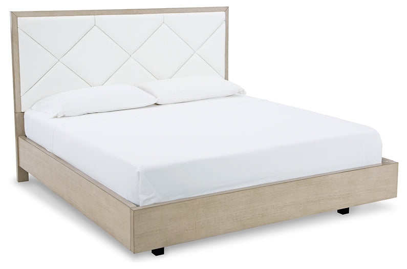 Wendora King Upholstered Bed with Dresser